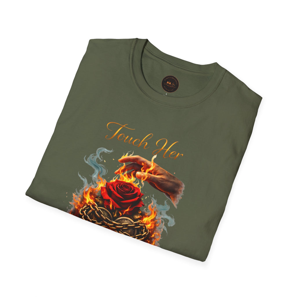 Touch Her & Die Rose Heart T-Shirt