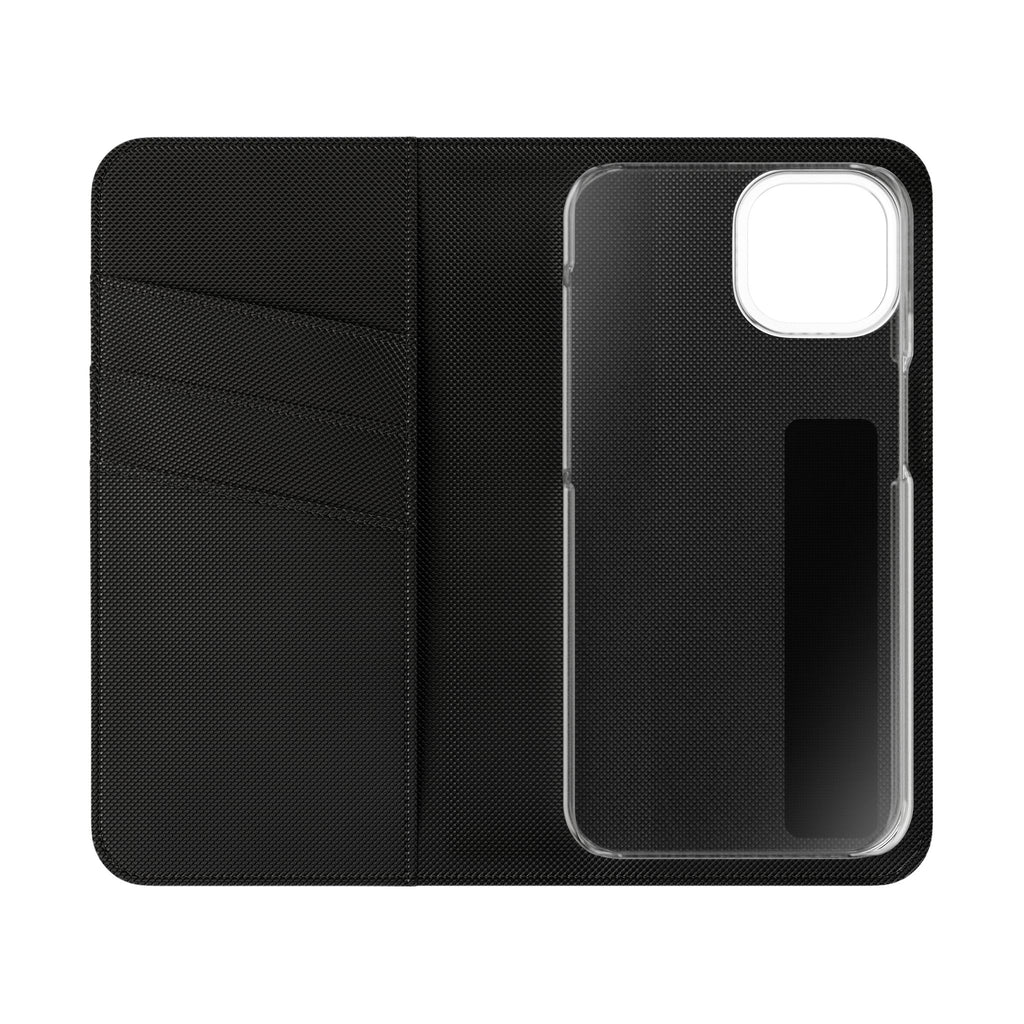 Flip Case – 'Touch Her & Die' Gothic Rose Wallet Phone Case