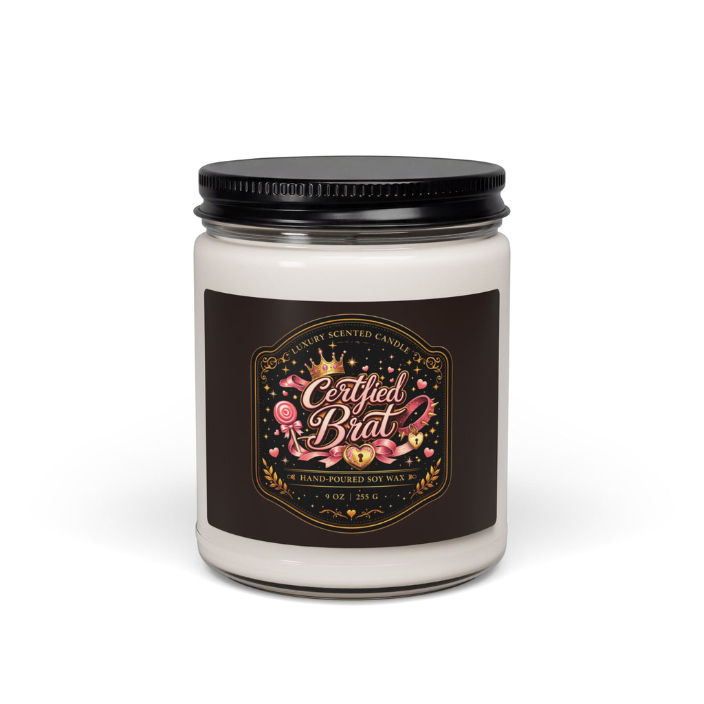 Certified Brat Scented Soy Candle — 9oz Jar (Hand-Poured)