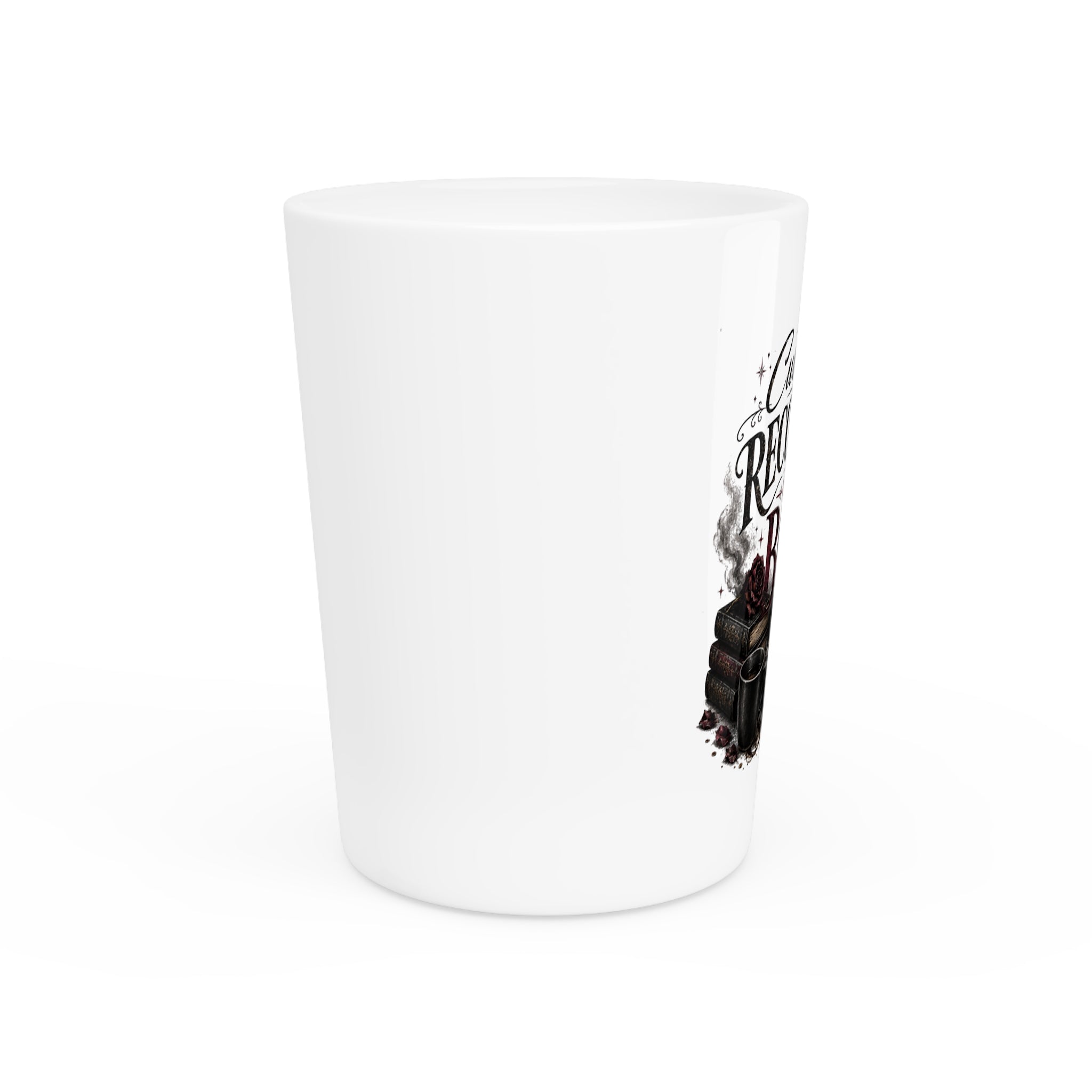Shot Glass — "Currently Recovering From a Book Hangover" Literary Shot Glass