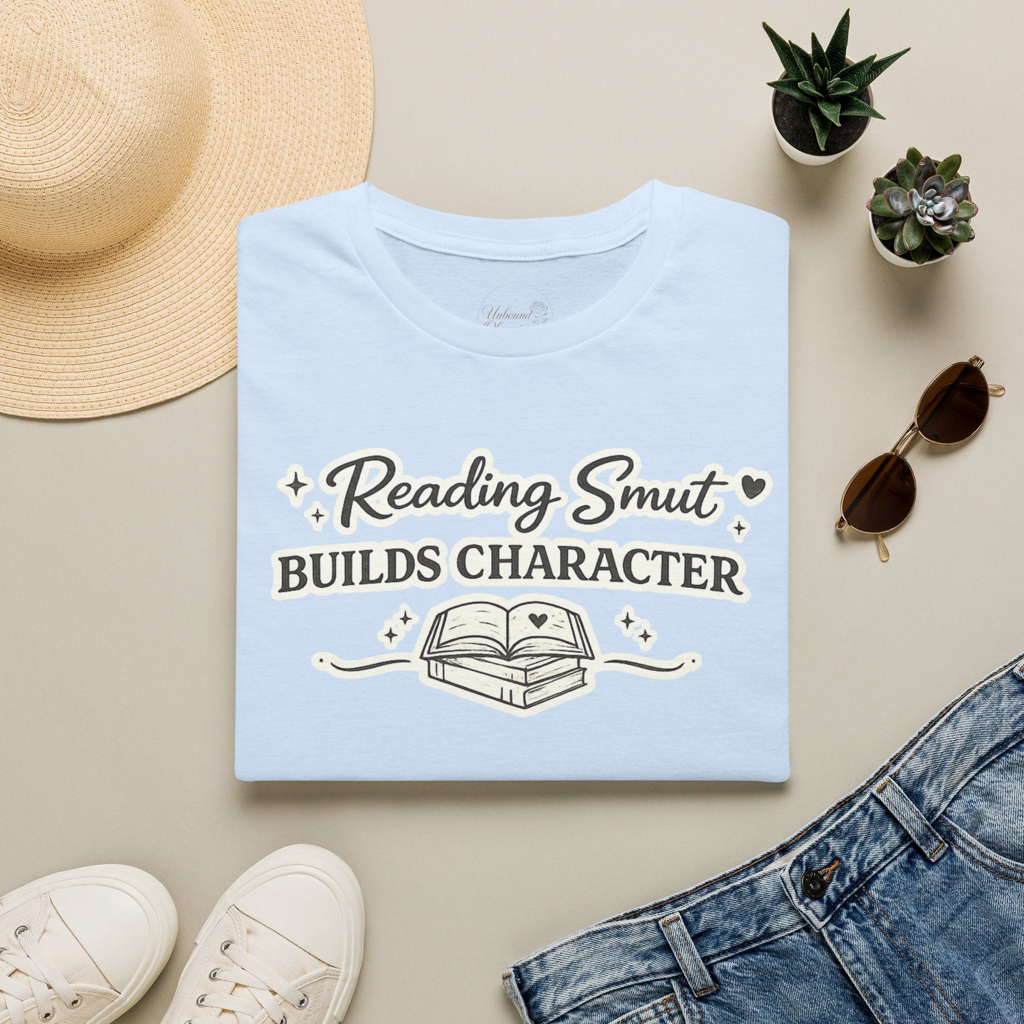 Reading Smut Builds Character T-Shirt — Book Lover Funny Literary Tee