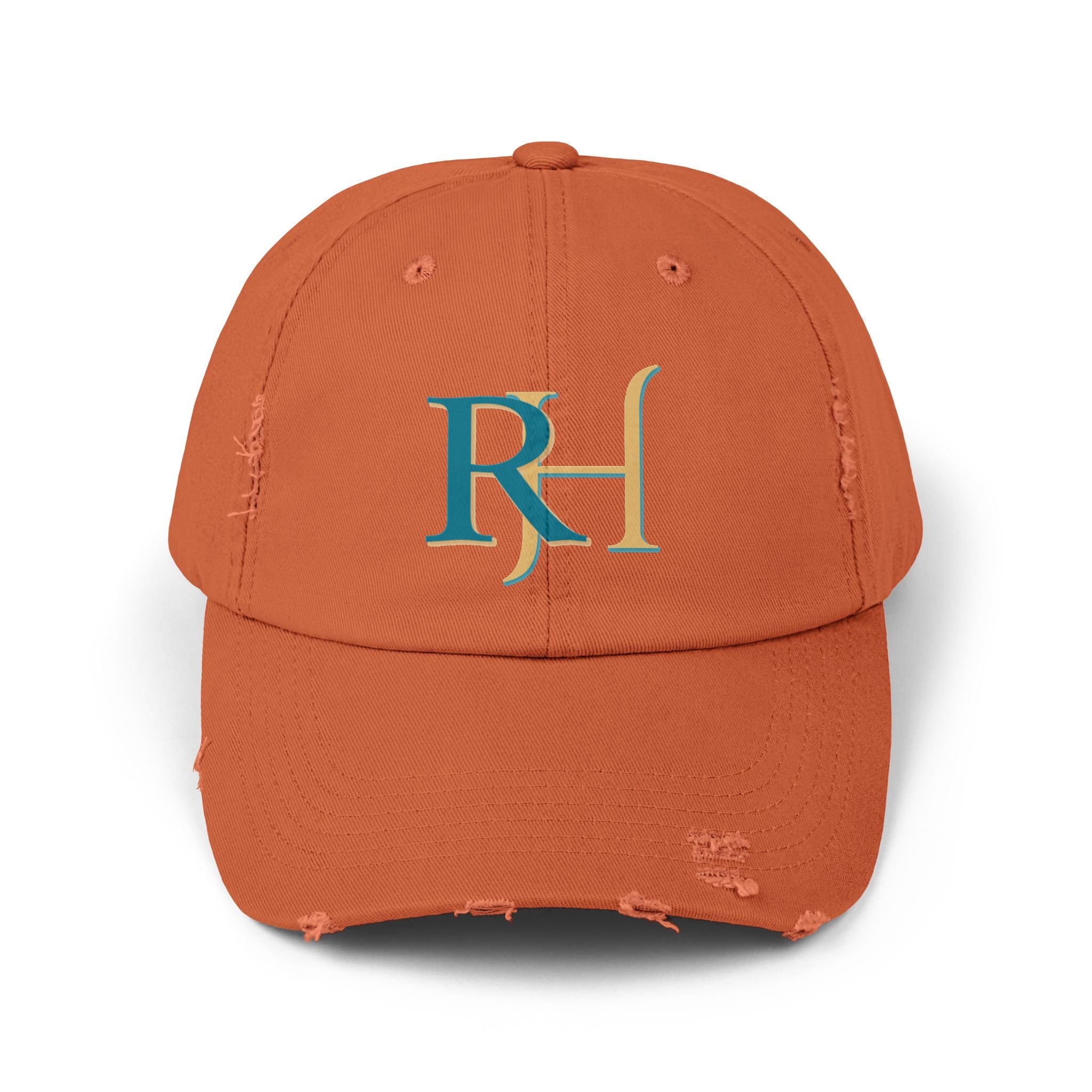 Distressed RH Monogram Cap Reverse Harem