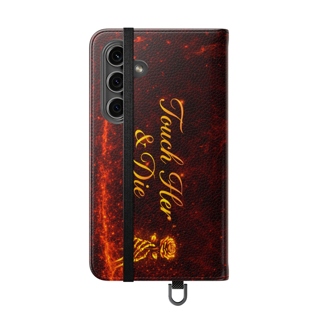 Touch Her & Die Wallet Phone Case