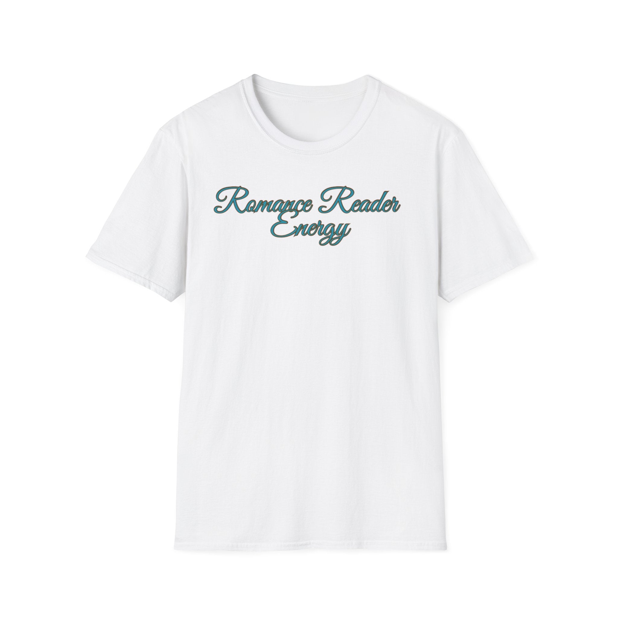 Romance Reader Energy T-Shirt (Teal text)