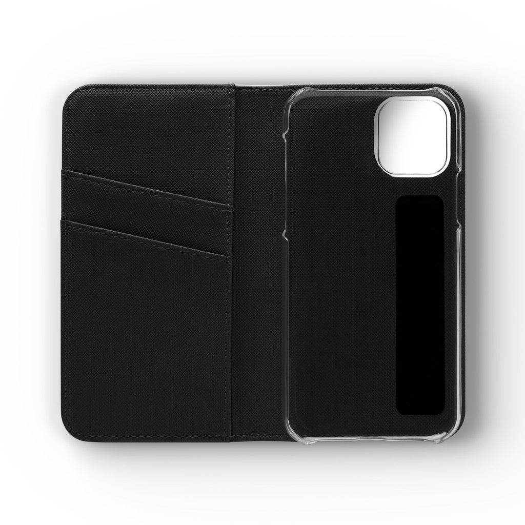 Flip Case – 'Touch Her & Die' Gothic Rose Wallet Phone Case
