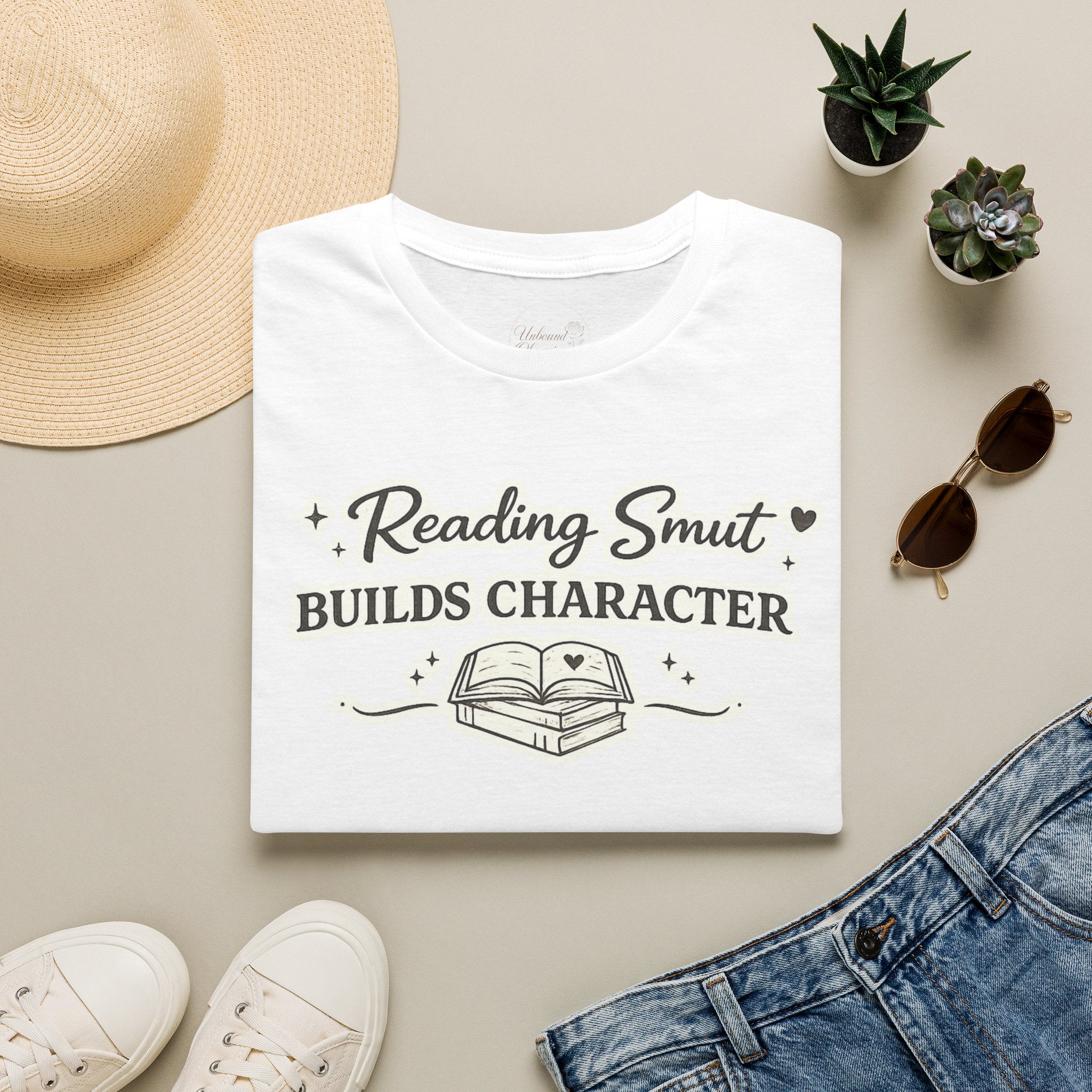 Reading Smut Builds Character T-Shirt — Book Lover Funny Literary Tee
