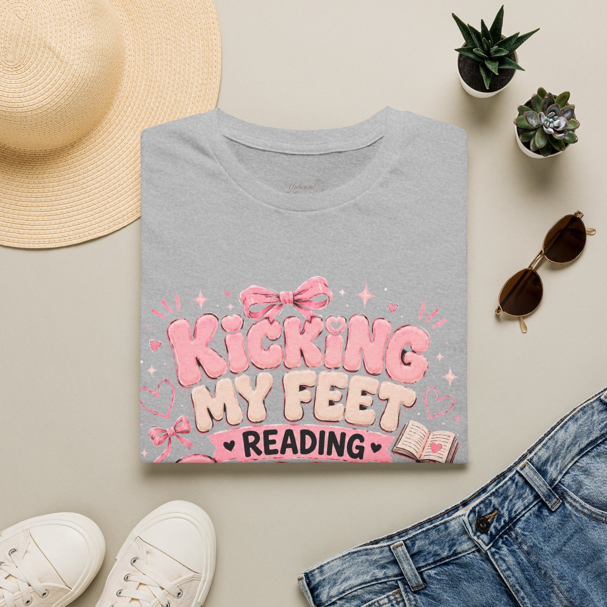 Kicking My Feet Reading Smut T-Shirt