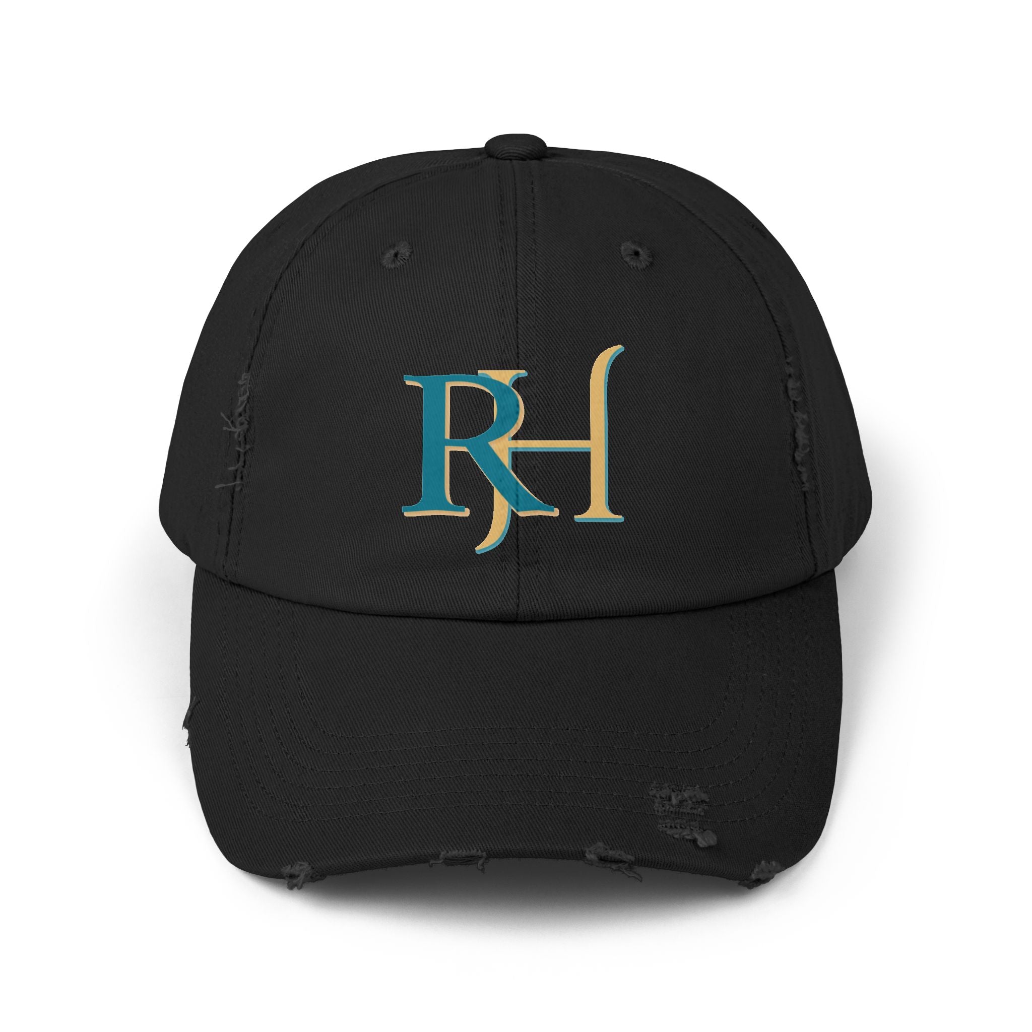 Distressed RH Monogram Cap Reverse Harem