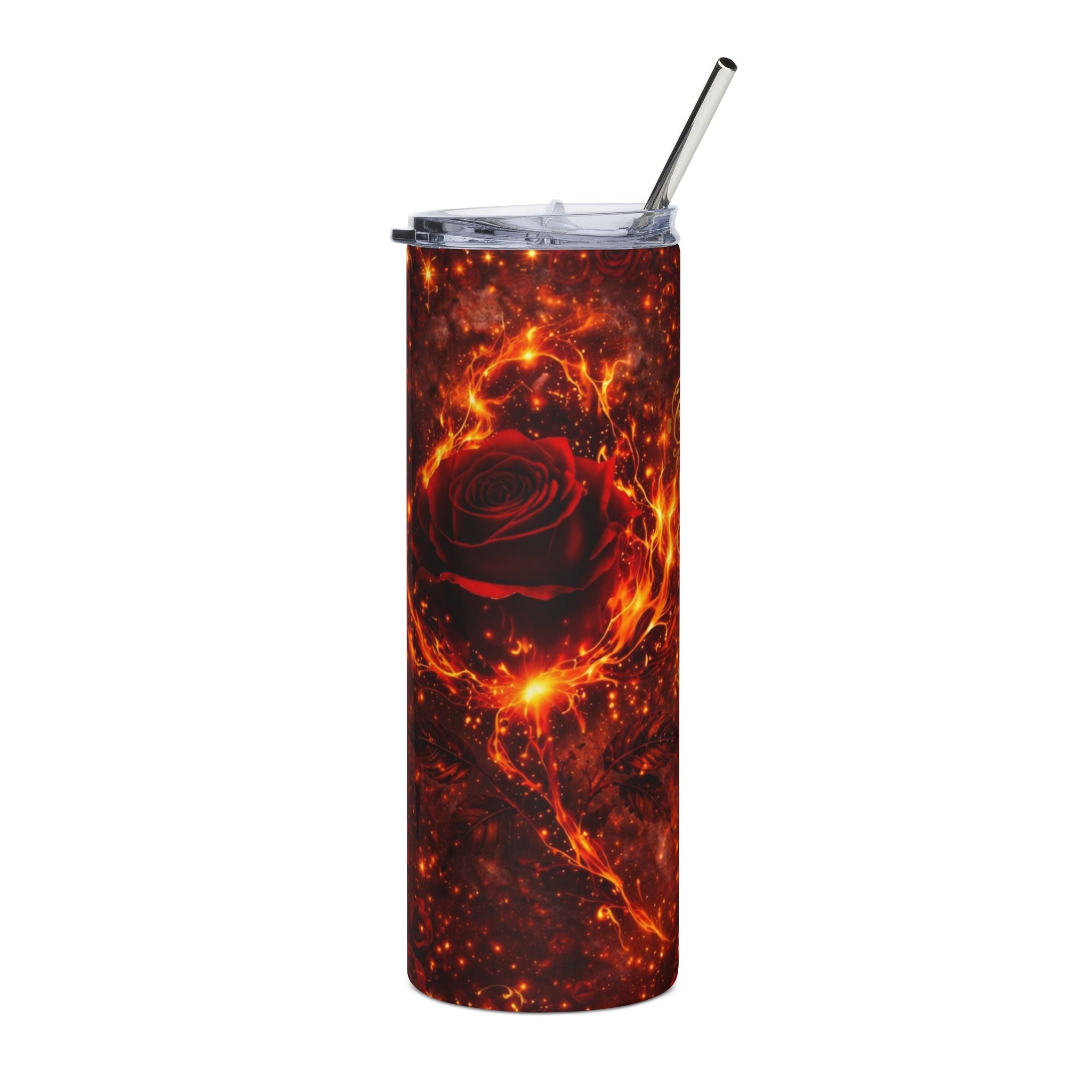 Touch Her & Die Rose Stainless Steel Tumbler, 20oz