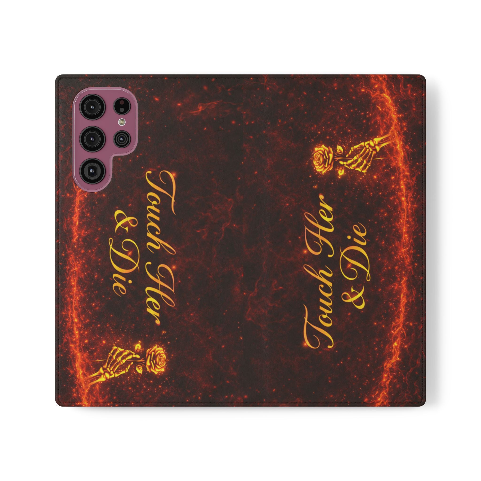 Touch Her & Die Wallet Phone Case