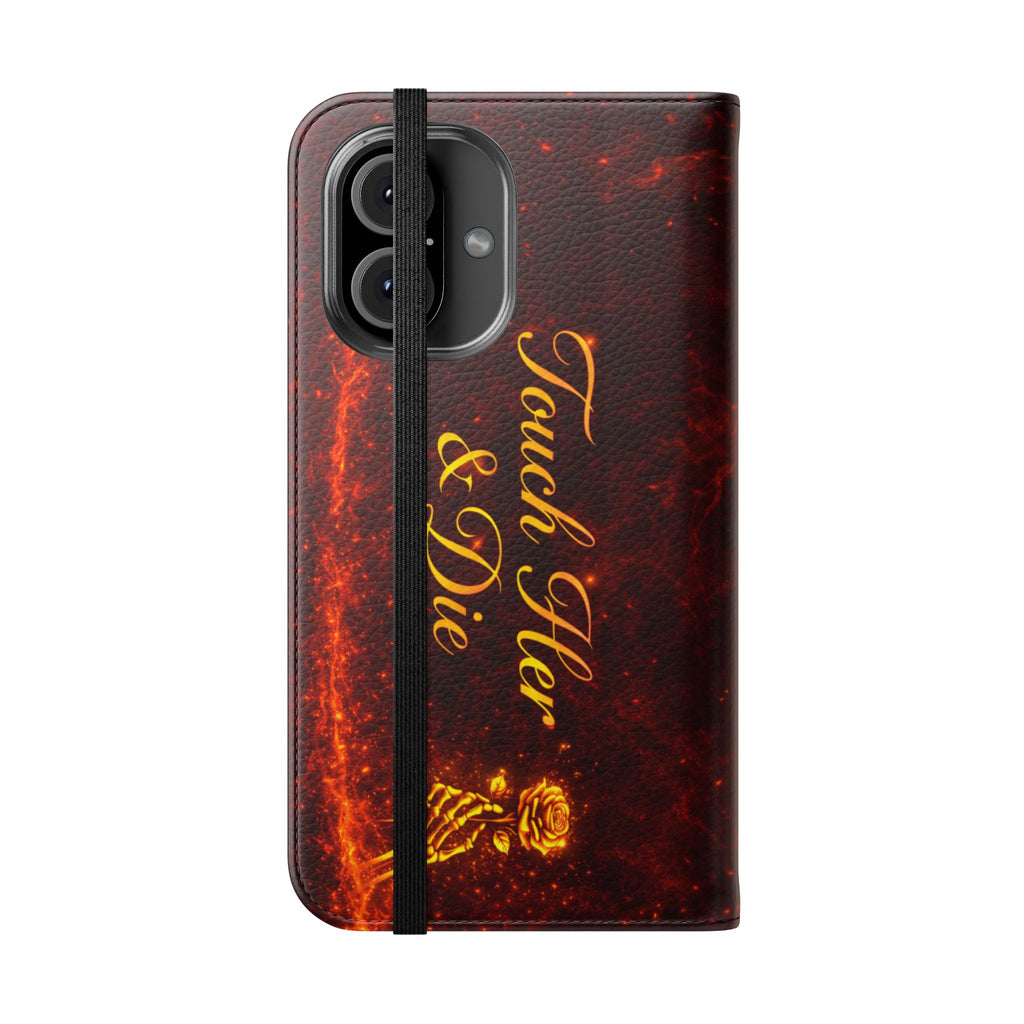 Touch Her & Die Wallet Phone Case