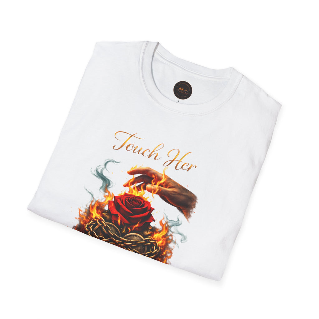 Touch Her & Die Rose Heart T-Shirt