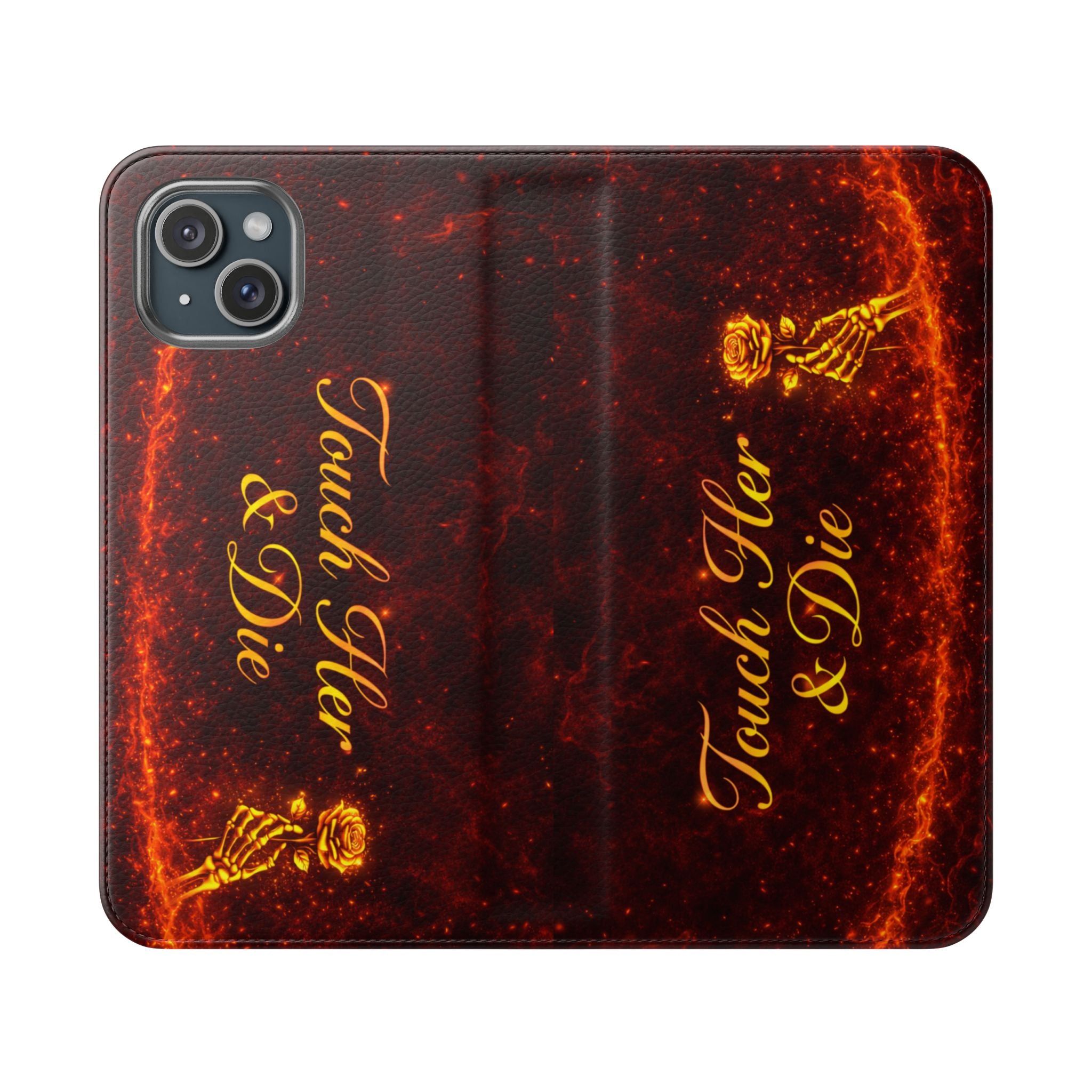 Touch Her & Die Wallet Phone Case