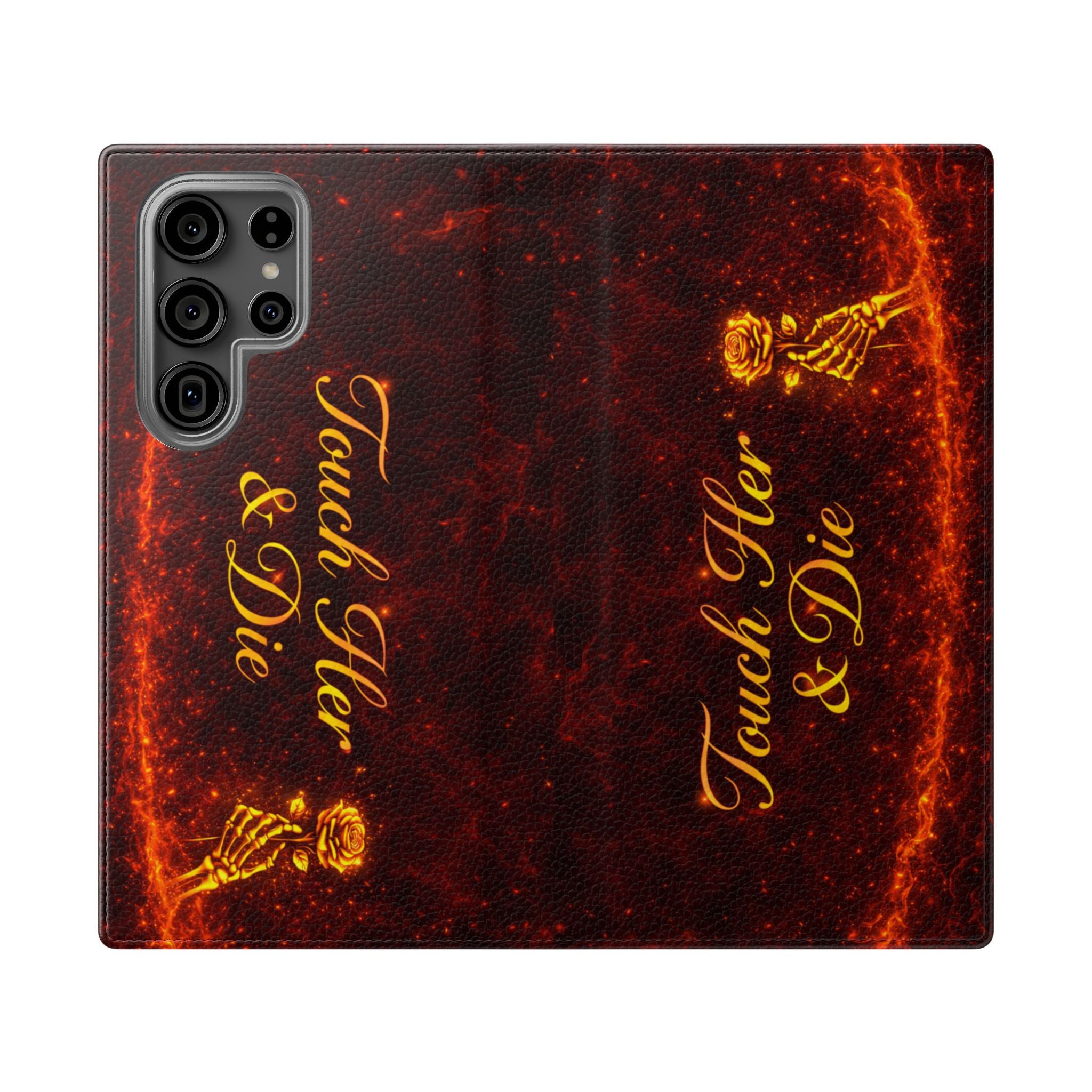 Touch Her & Die Wallet Phone Case