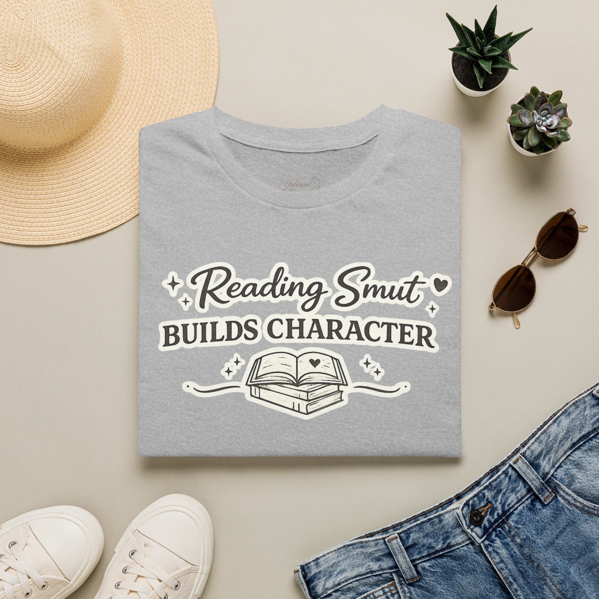 Reading Smut Builds Character T-Shirt — Book Lover Funny Literary Tee