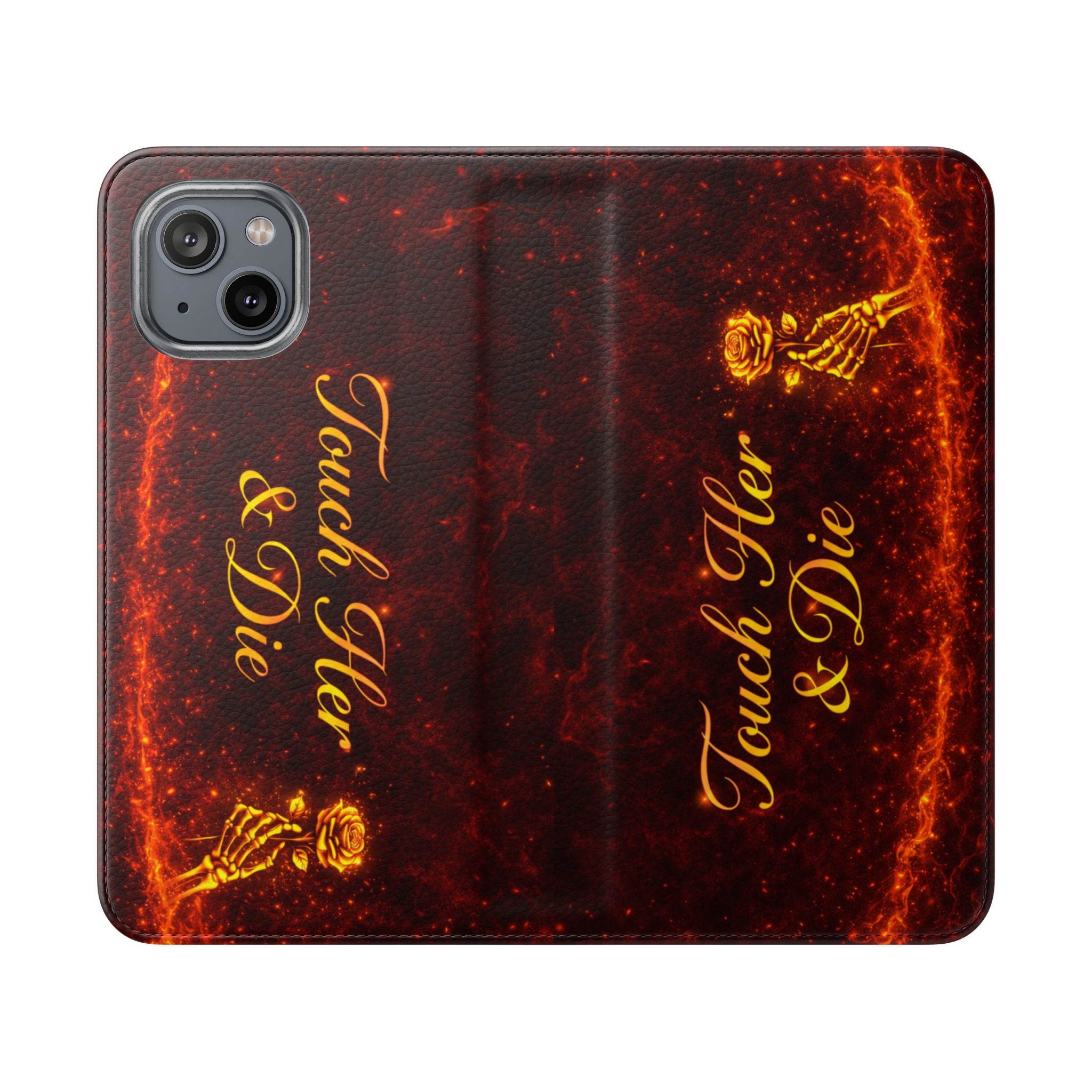 Touch Her & Die Wallet Phone Case