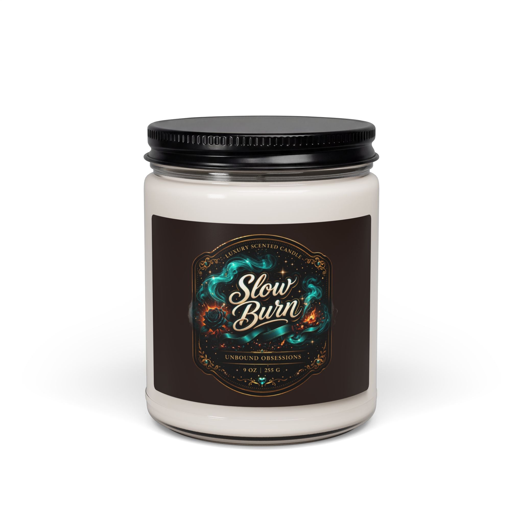 Slow Burn Scented Soy Candle — 9oz Jar (Hand-Poured)