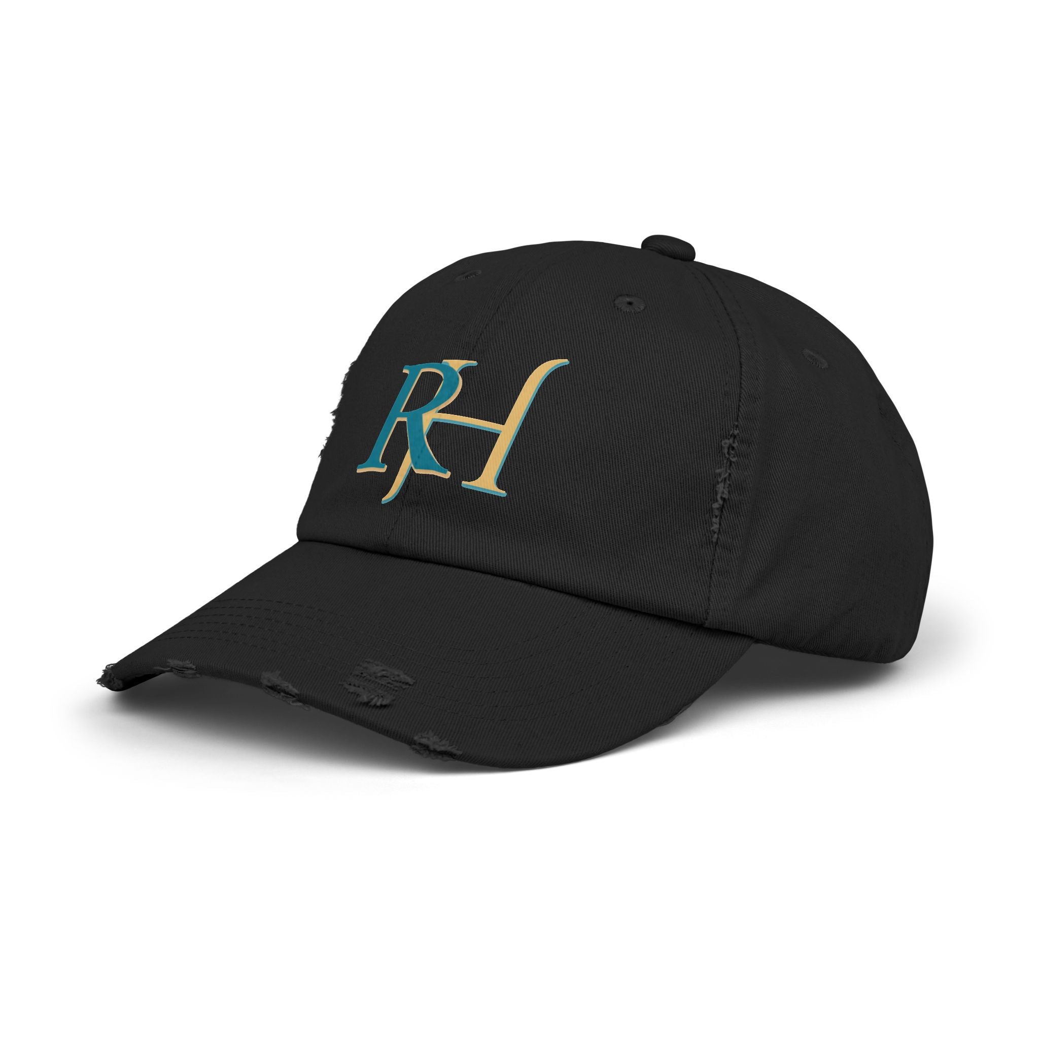 Distressed RH Monogram Cap Reverse Harem