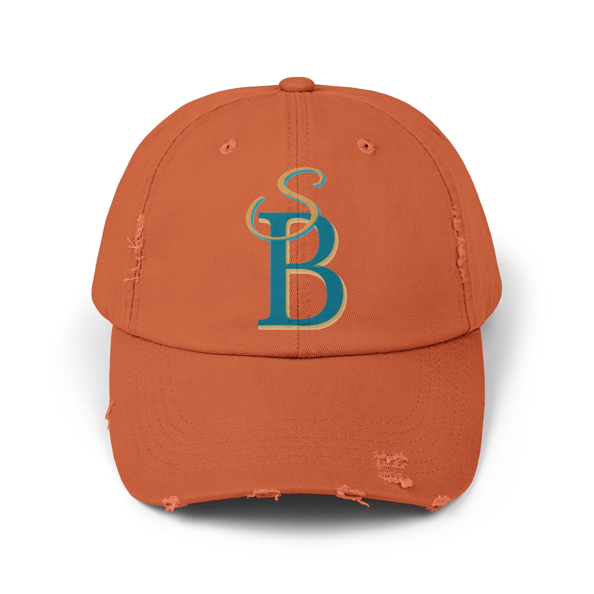 Distressed Monogram Cap – Slow Burn