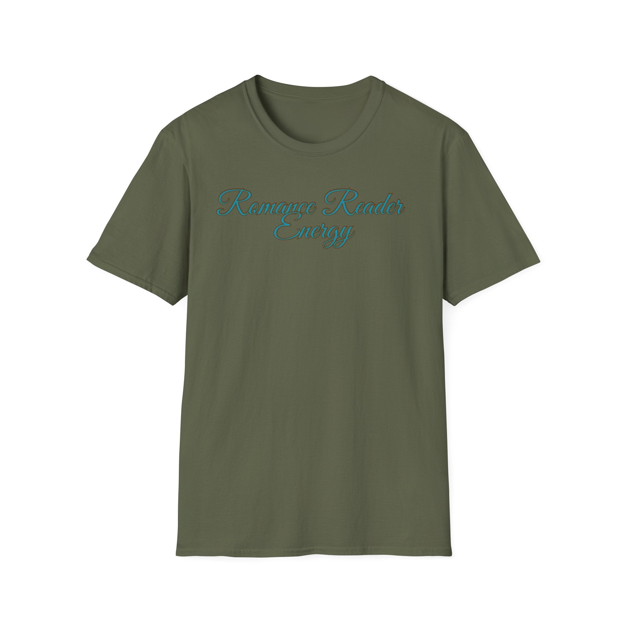 Romance Reader Energy T-Shirt (Teal text)