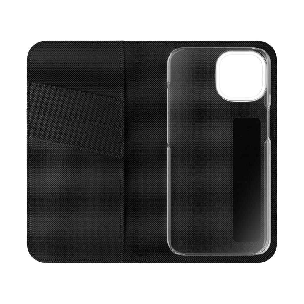 Flip Case – 'Touch Her & Die' Gothic Rose Wallet Phone Case