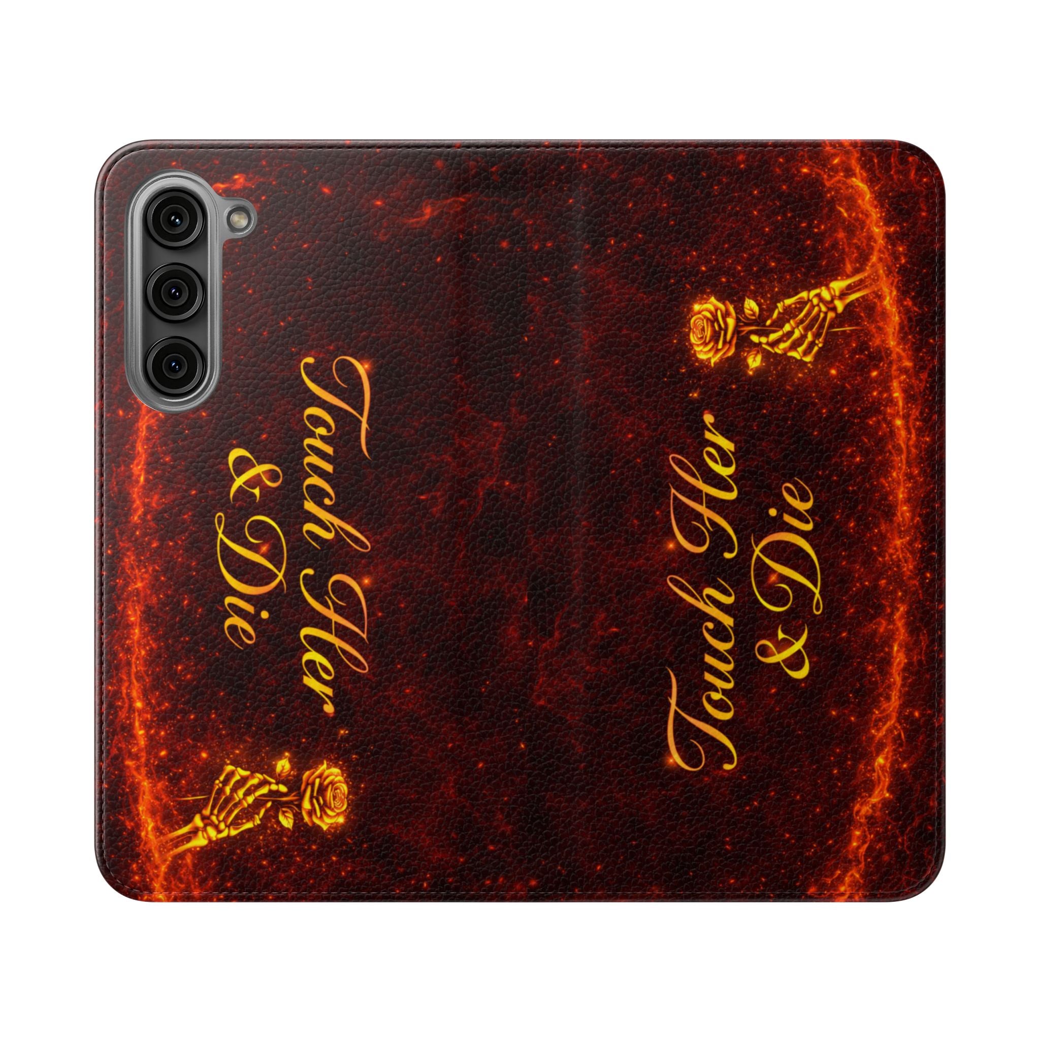 Touch Her & Die Wallet Phone Case