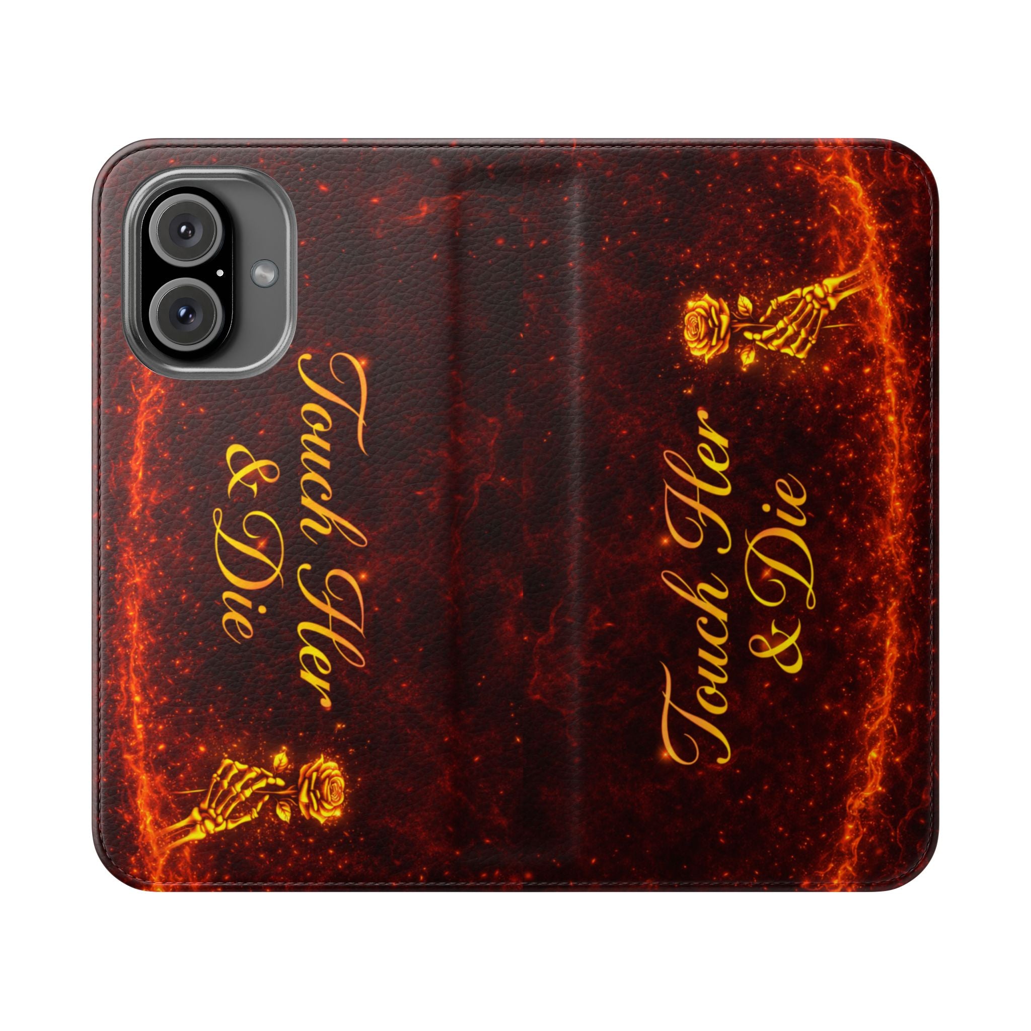 Touch Her & Die Wallet Phone Case
