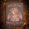 Kindle Case - "Bow to the Dragon Queen" Cute Pink Dragon Cover
