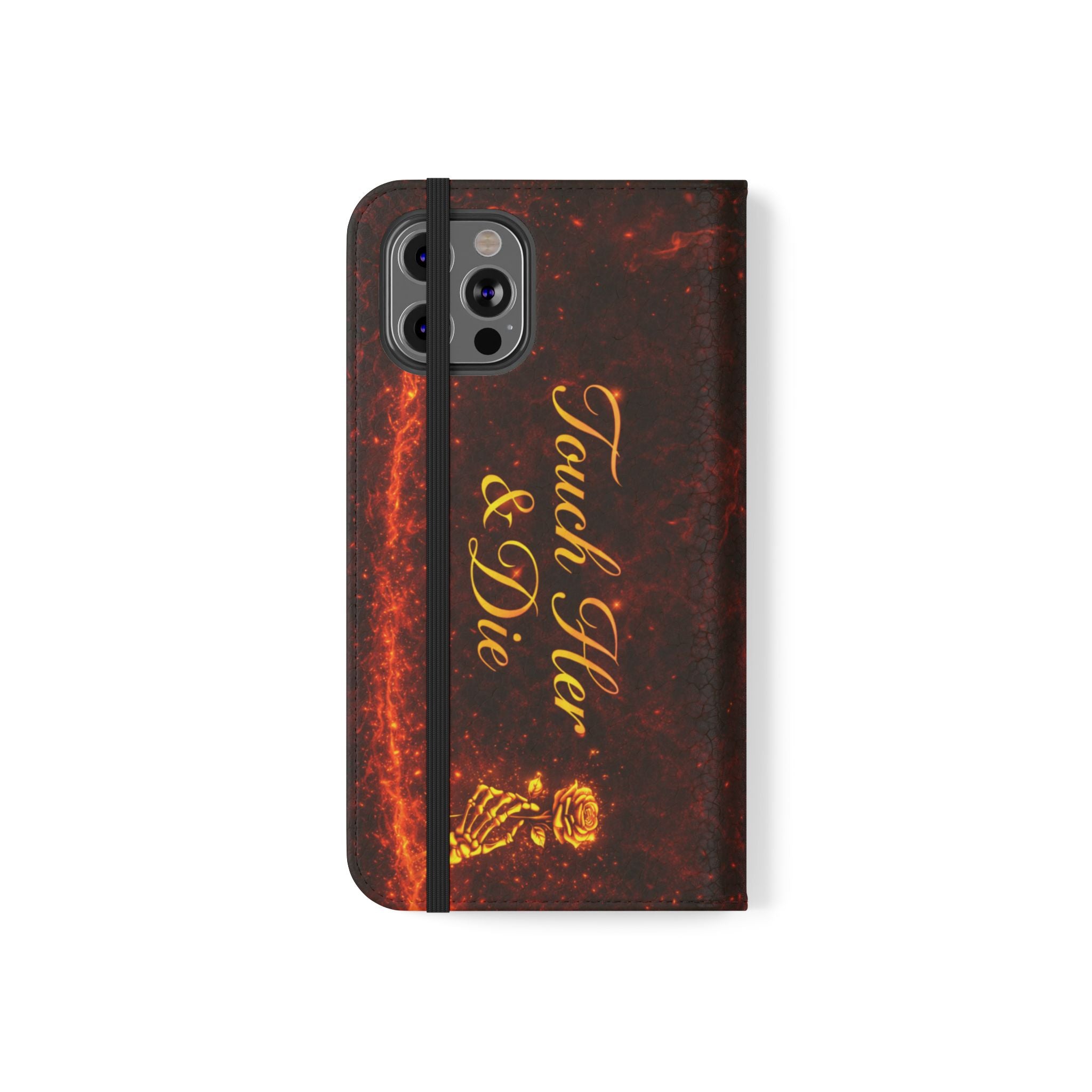 Touch Her & Die Wallet Phone Case