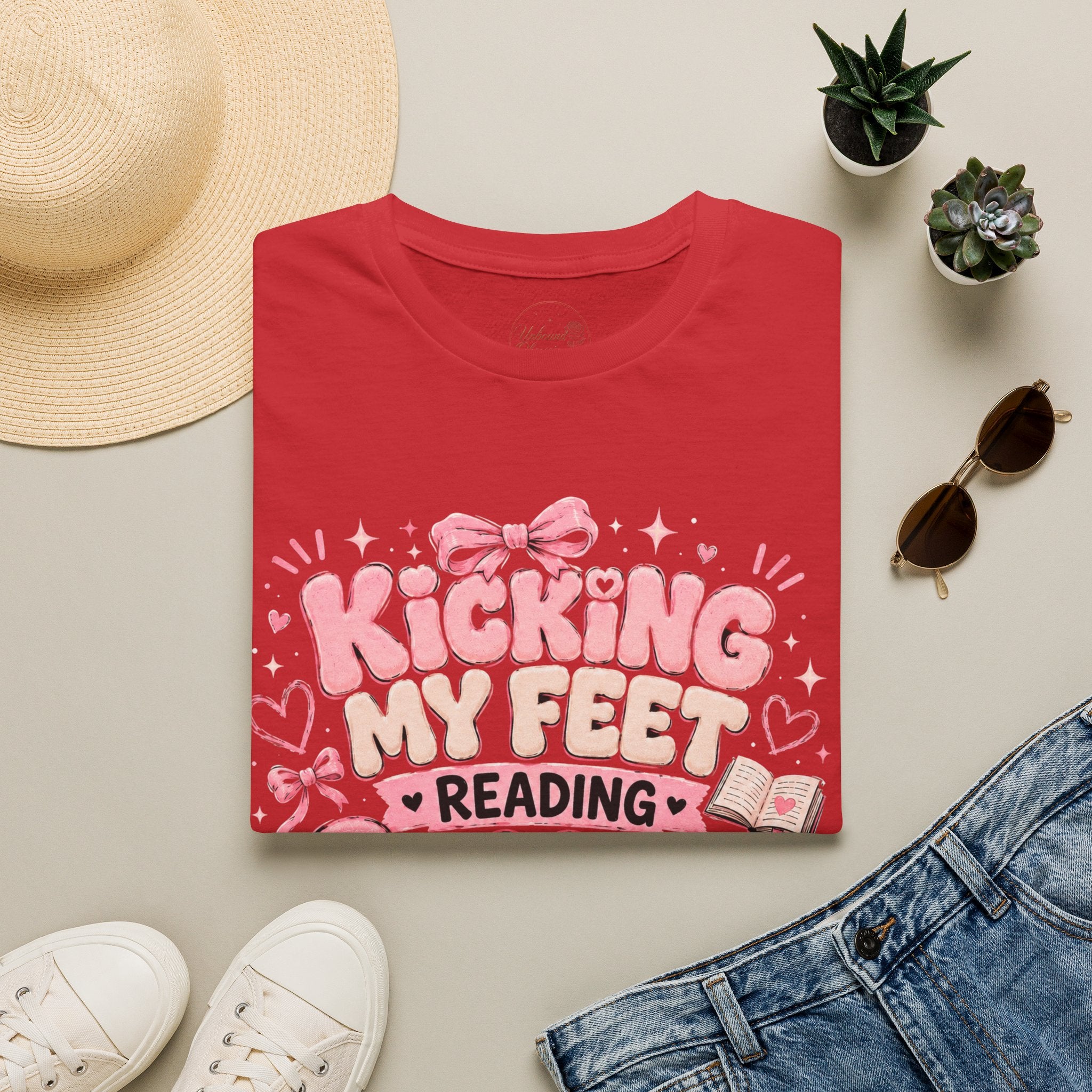 Kicking My Feet Reading Smut T-Shirt