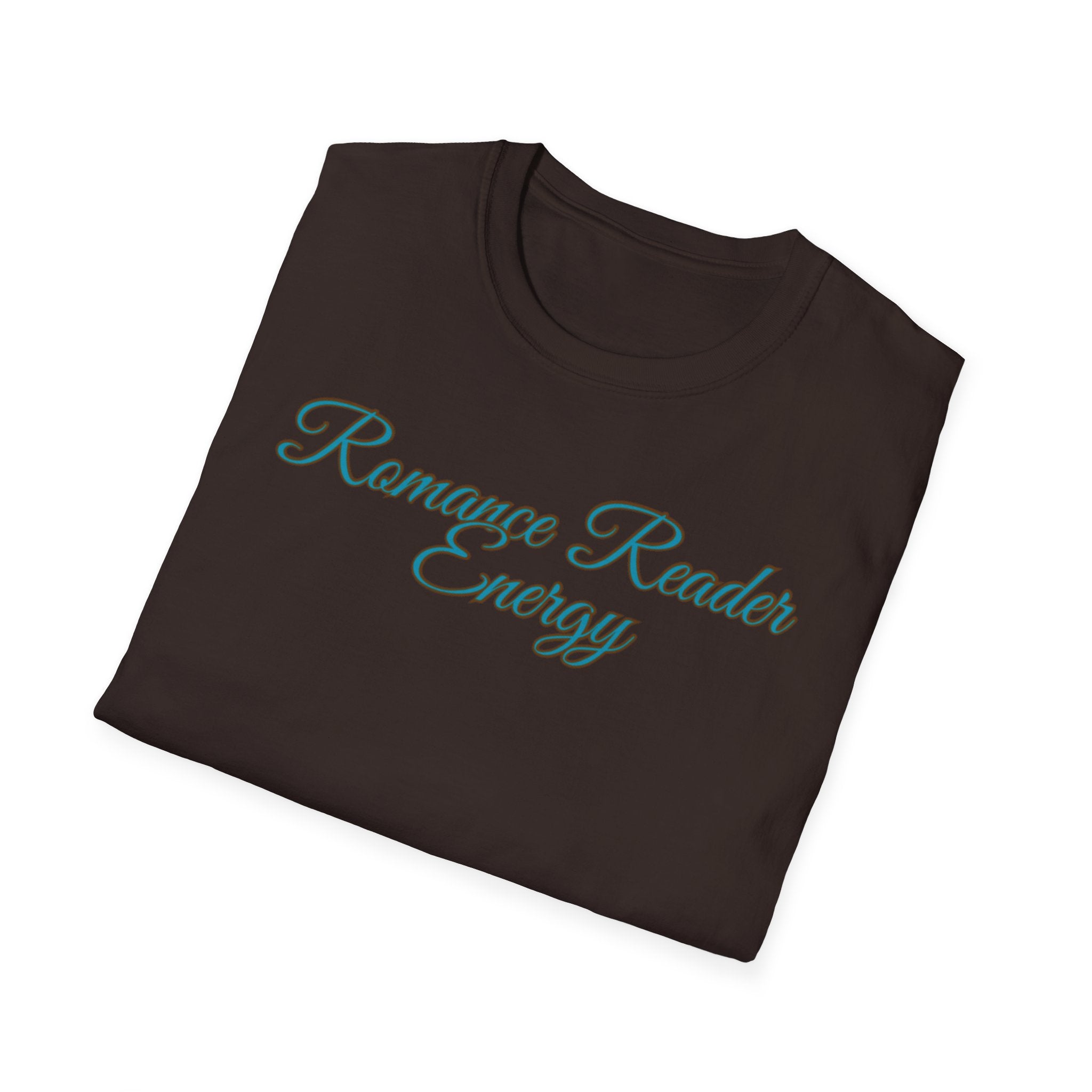 Romance Reader Energy T-Shirt (Teal text)