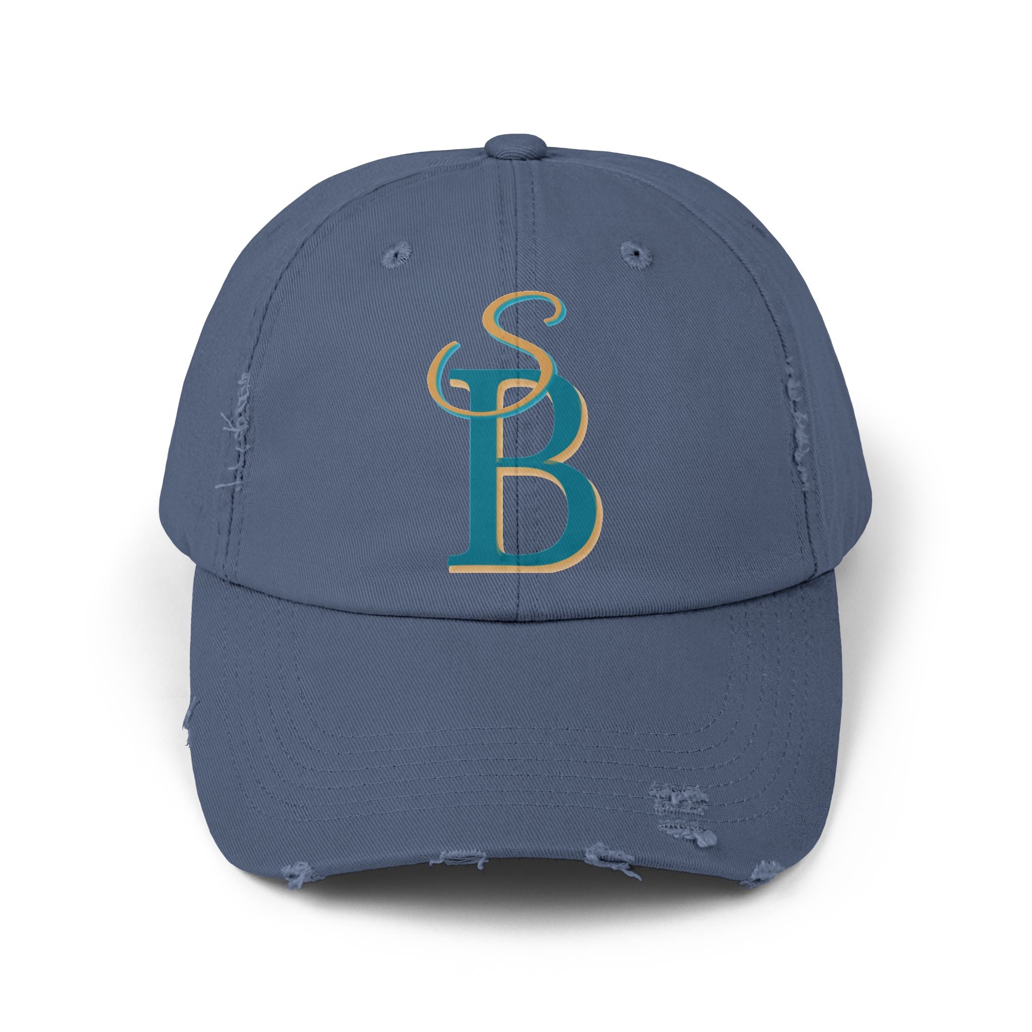 Distressed Monogram Cap – Slow Burn