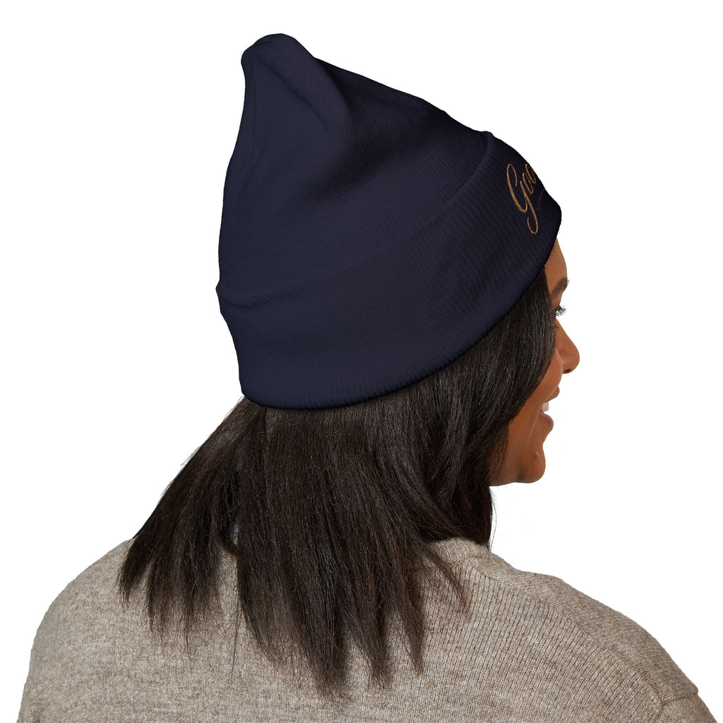 Embroidered "Good Girl." Cuffed Beanie