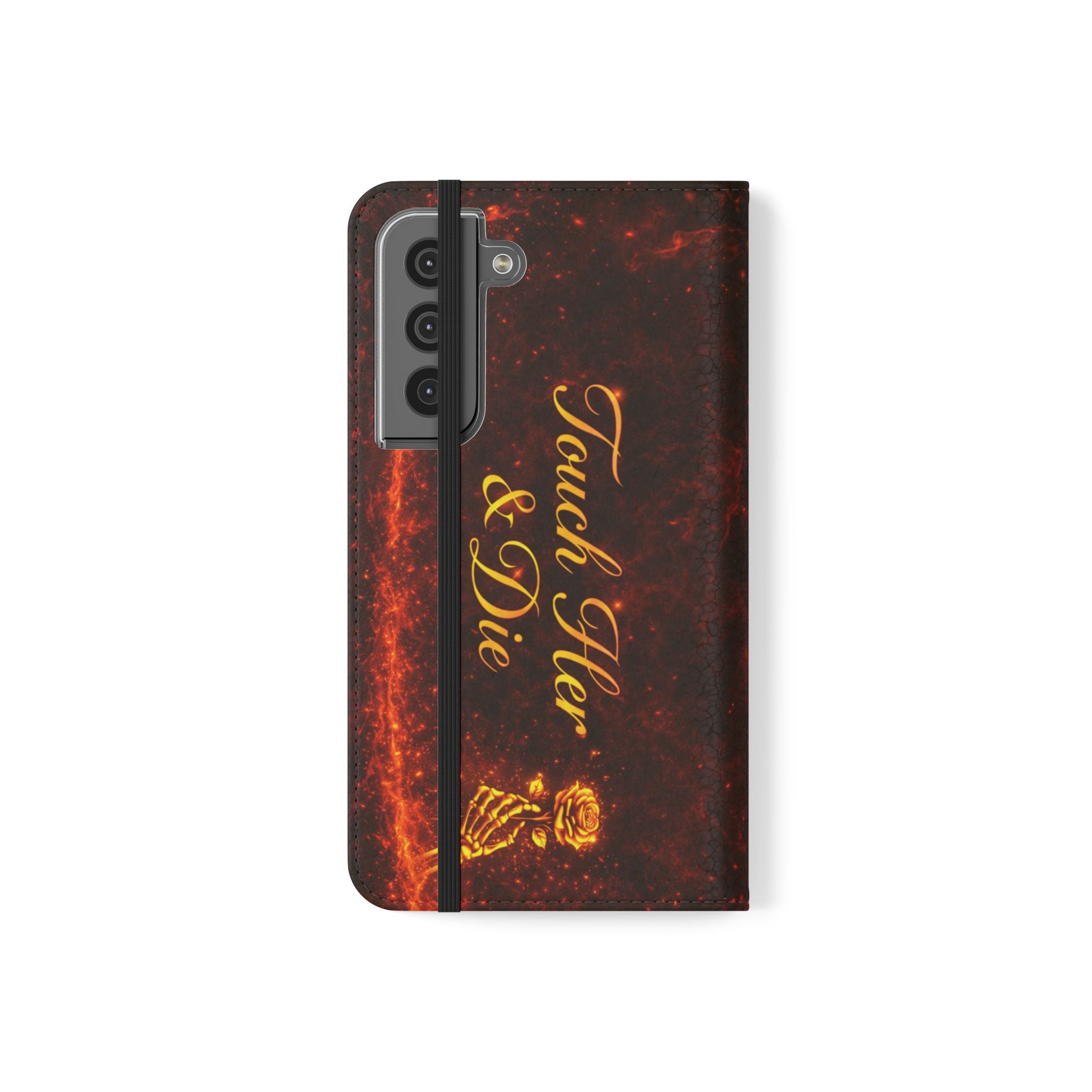 Touch Her & Die Wallet Phone Case