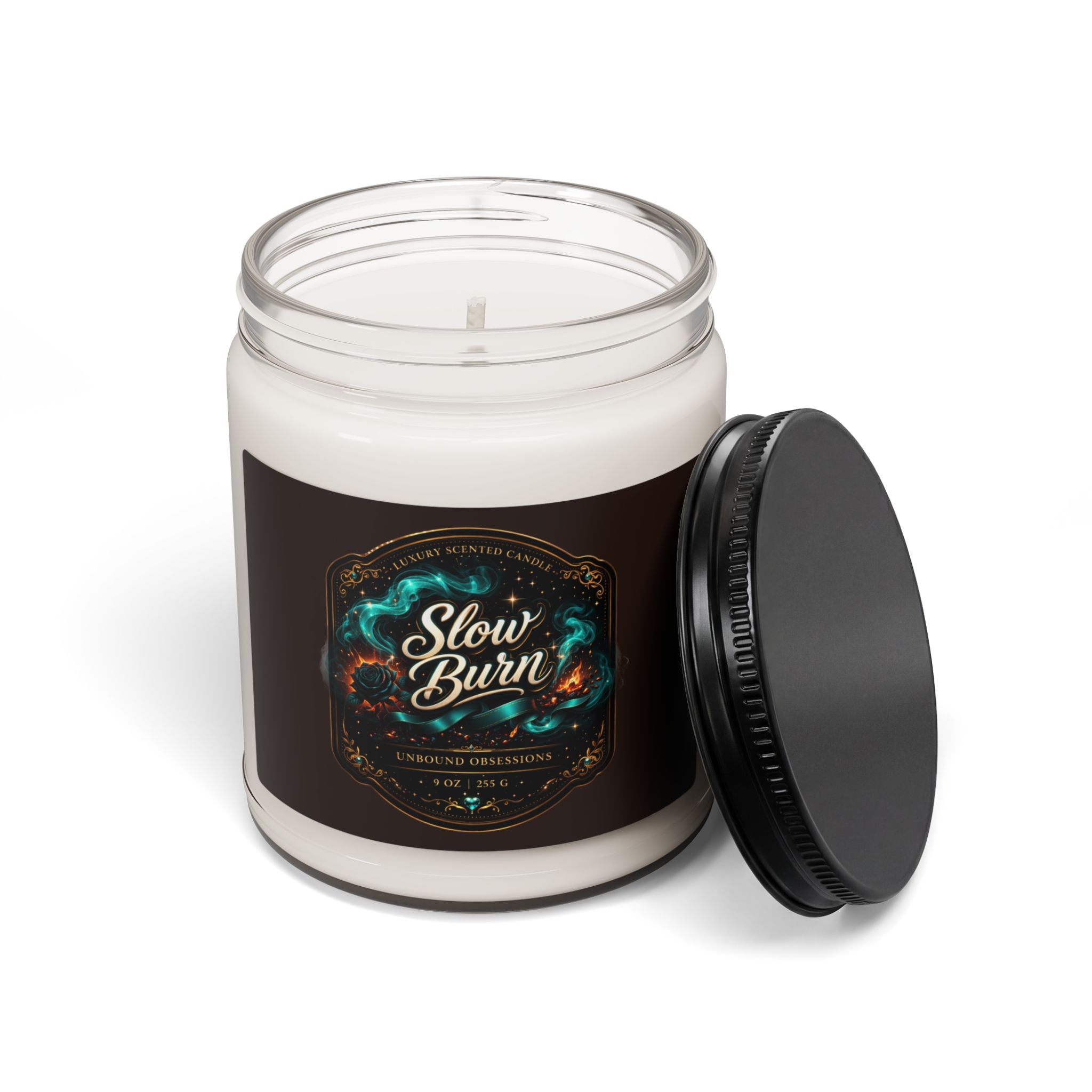 Slow Burn Scented Soy Candle — 9oz Jar (Hand-Poured)