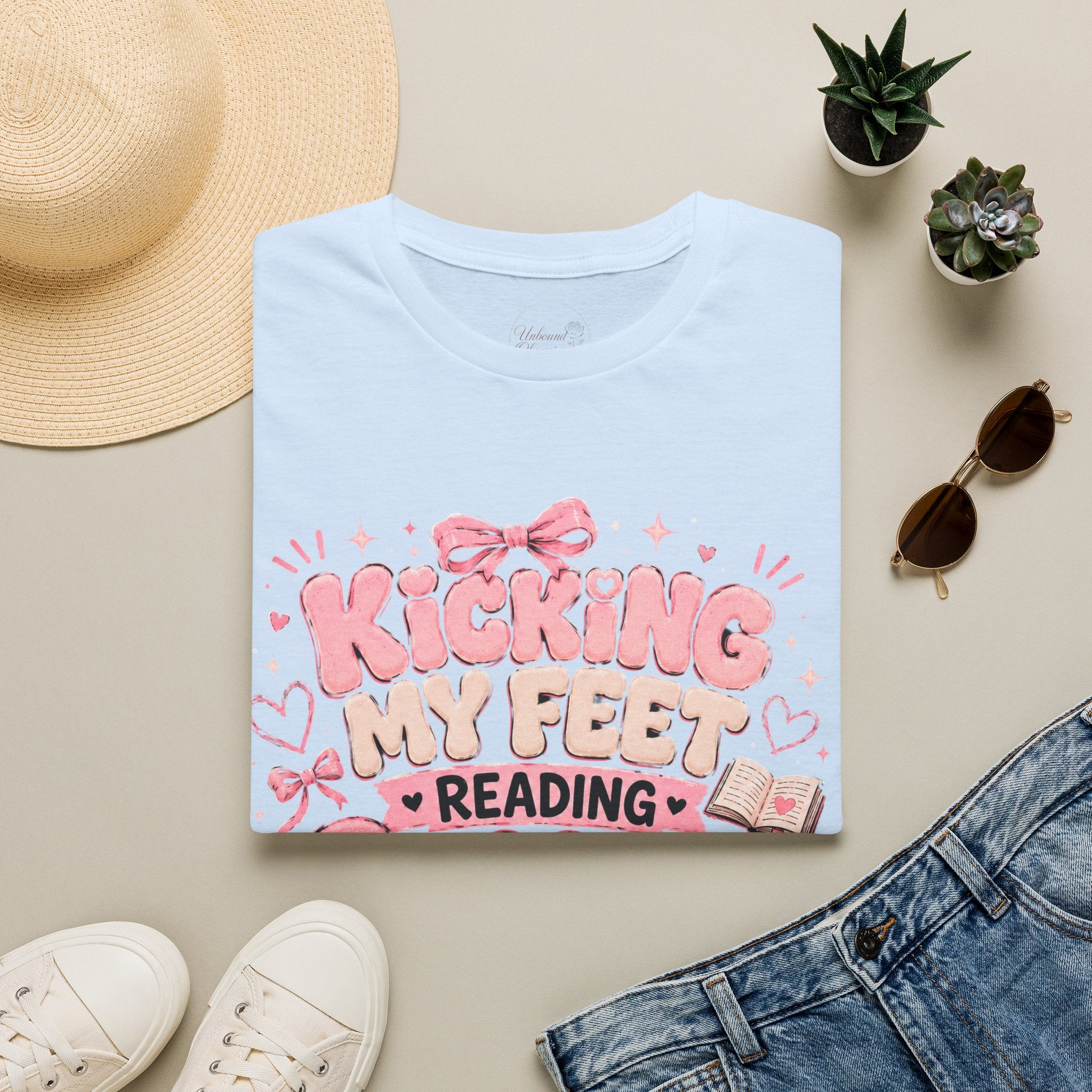 Kicking My Feet Reading Smut T-Shirt