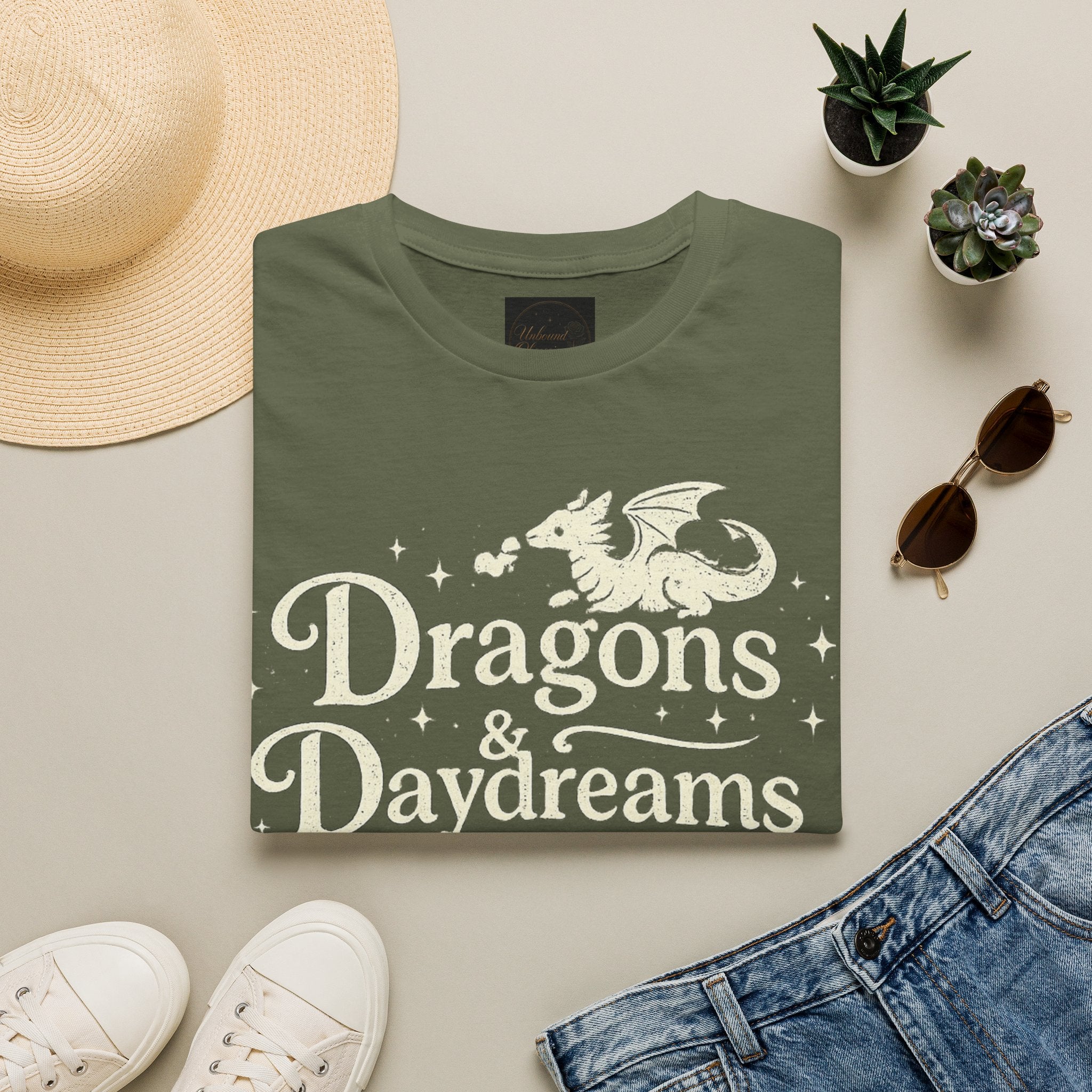 Dragons & Daydreams T-Shirt — Fantasy Book Lover Tee