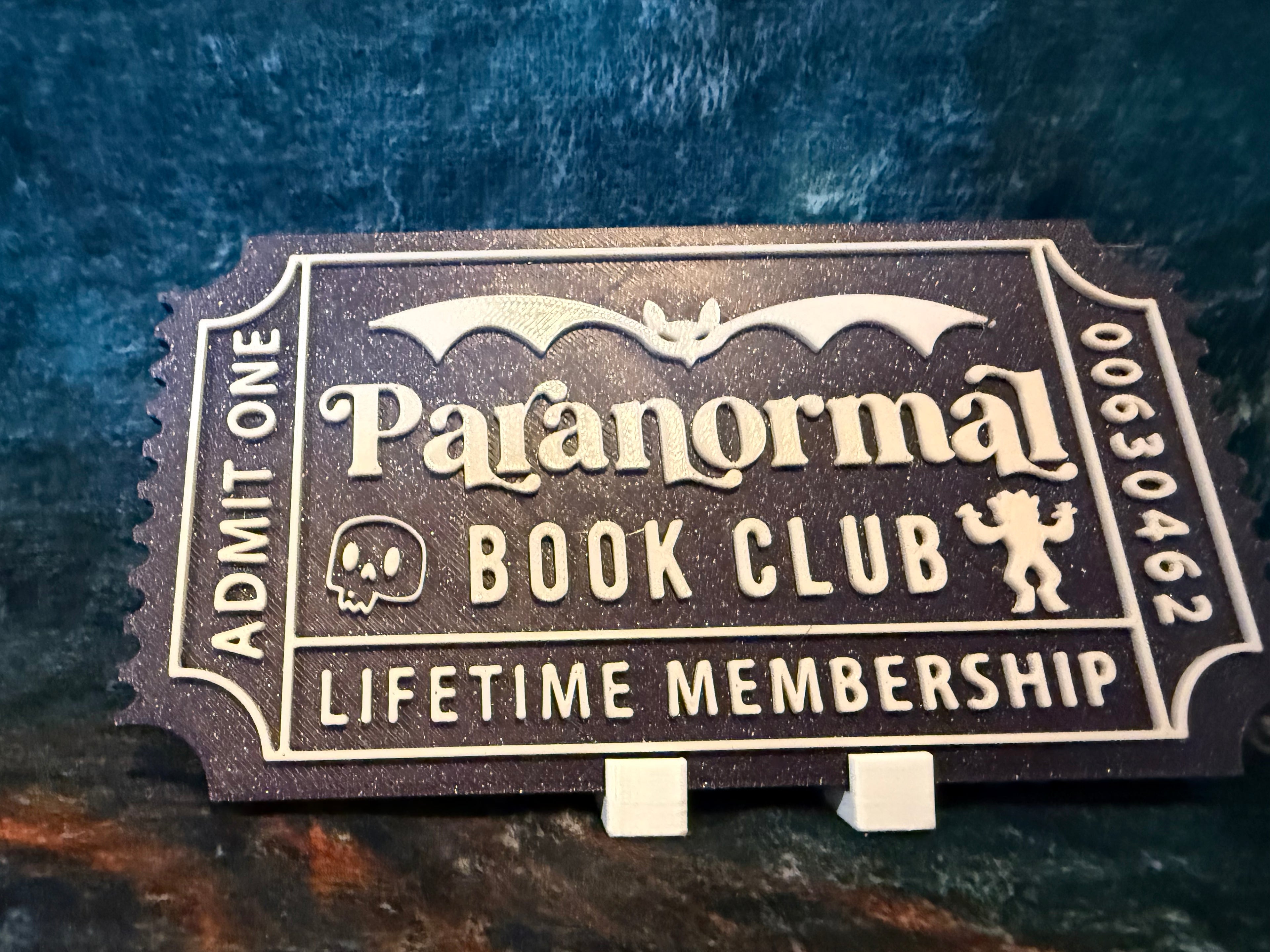 Book Club 3D Printed Tickets