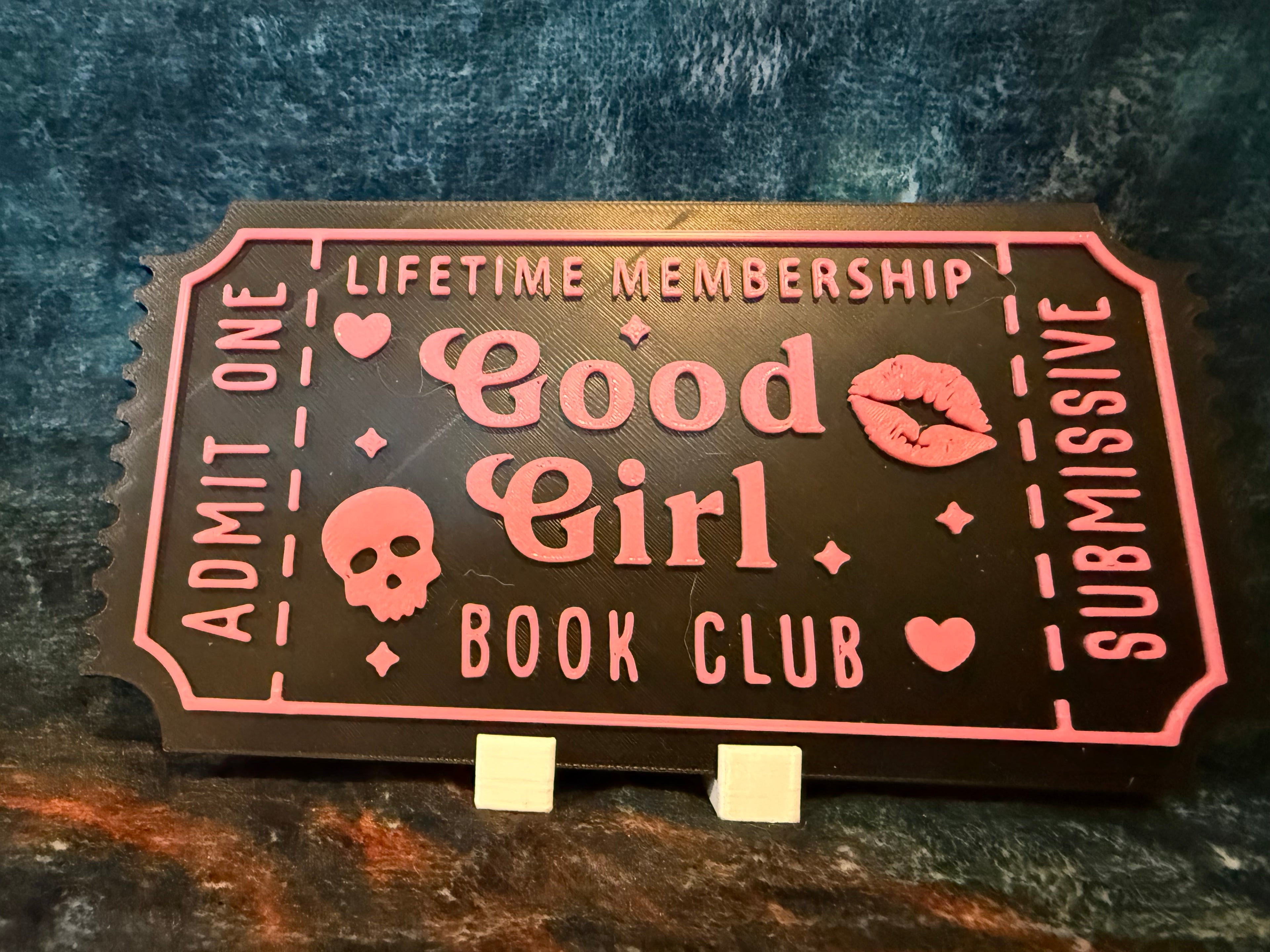 Book Club 3D Printed Tickets
