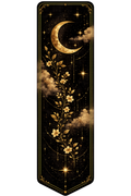 Midnight Bloom - Printable Bookmark