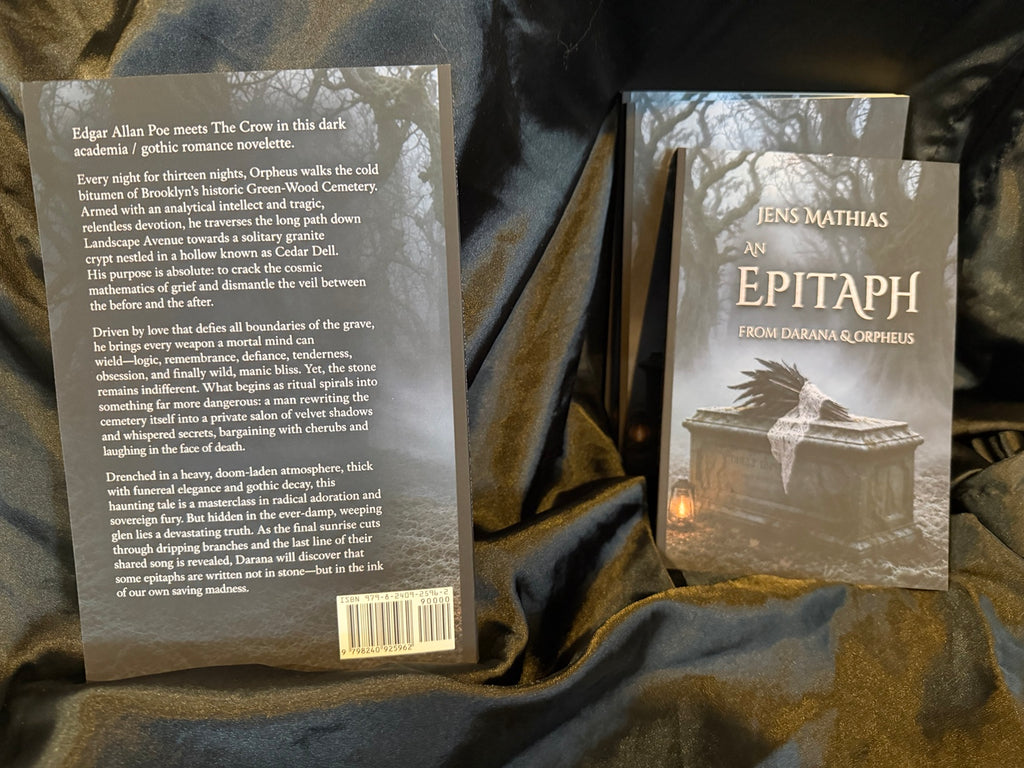 An Epitaph From Darana & Orpheus by Jens Mathias back cover and front cover
