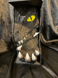 Black dragon claw bookend front view