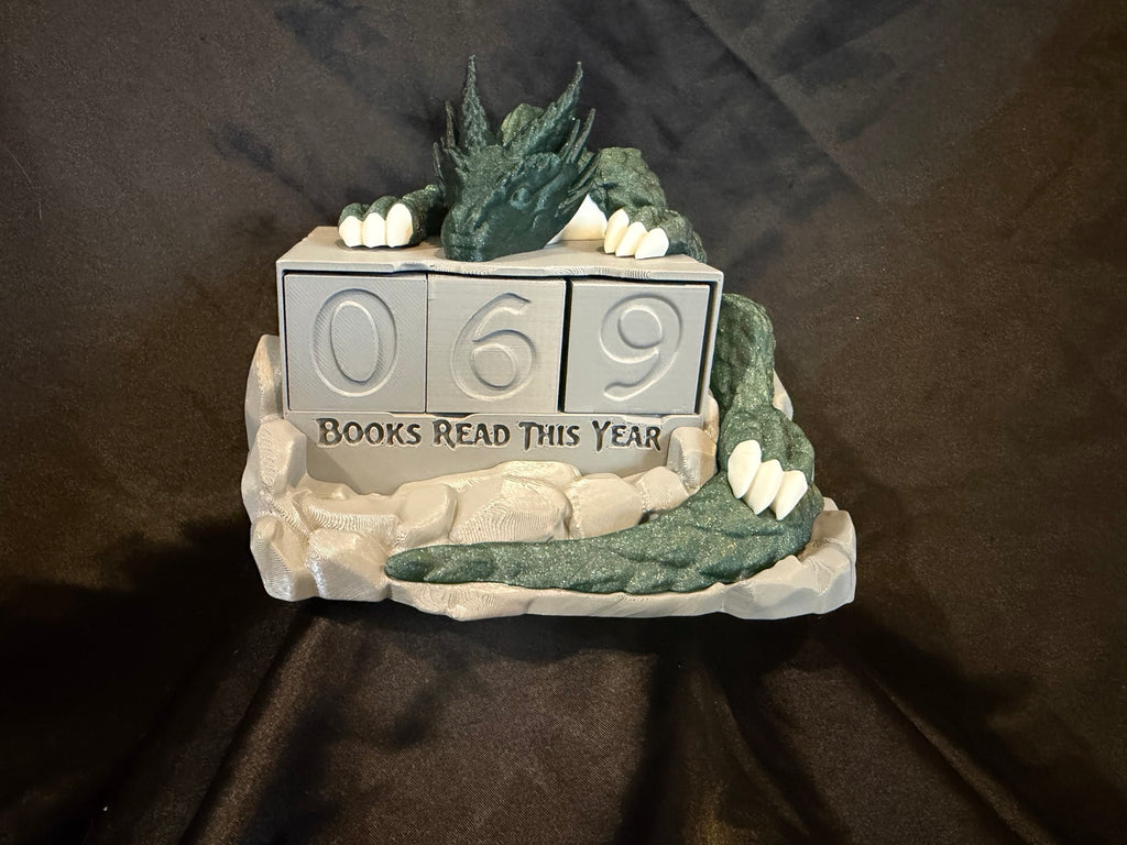 Books Read Dragon Counter front view