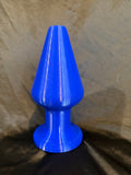 3D printed flower vase blue empty